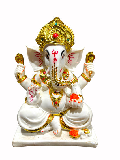 Lord Ganesha '12 Inch' (Pure Marble Dust)
