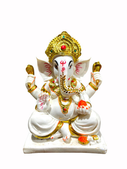 Lord Ganesha '12 Inch' (Pure Marble Dust)
