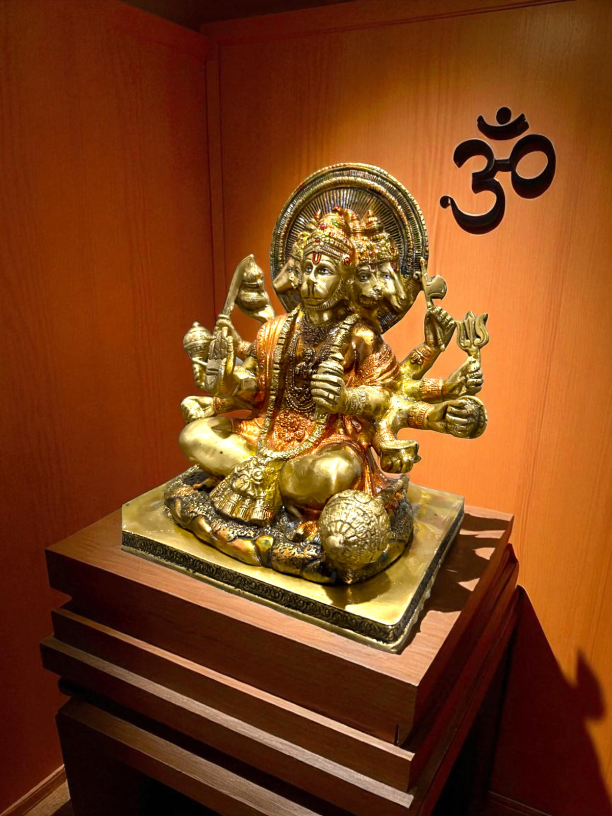 पंचमुखी हनुमान '10 इंच' (शुद्ध पीतल)